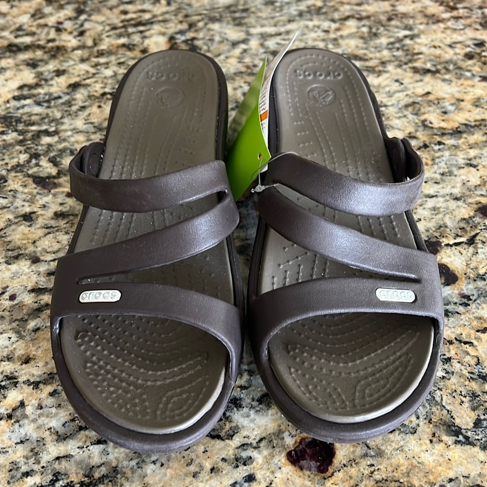 Croc Brown Sandals Patricia